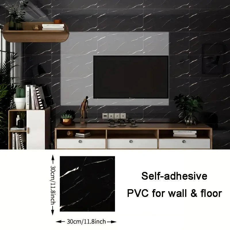 PVC Imitation Marble Floor Stickers Self-adhesive