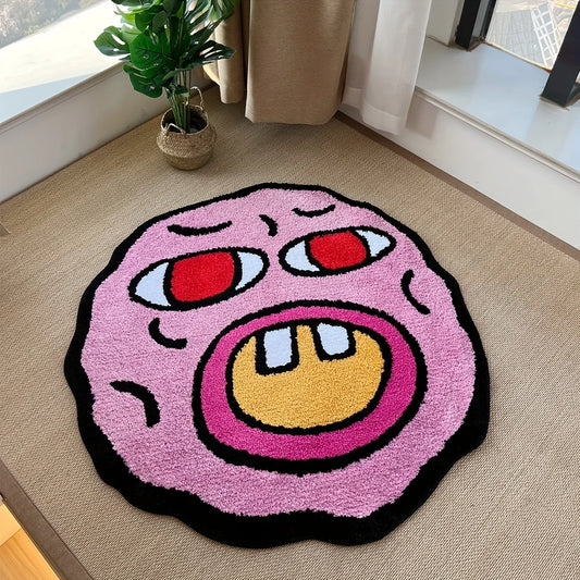 Cherry Bomb Pink Handmade Tufted Rug