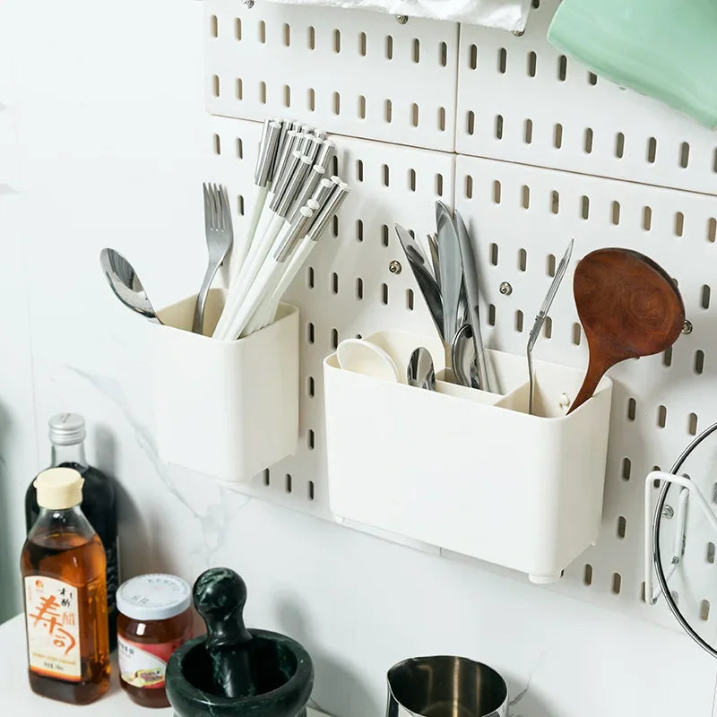 DIY Pegboard Shelf Storage