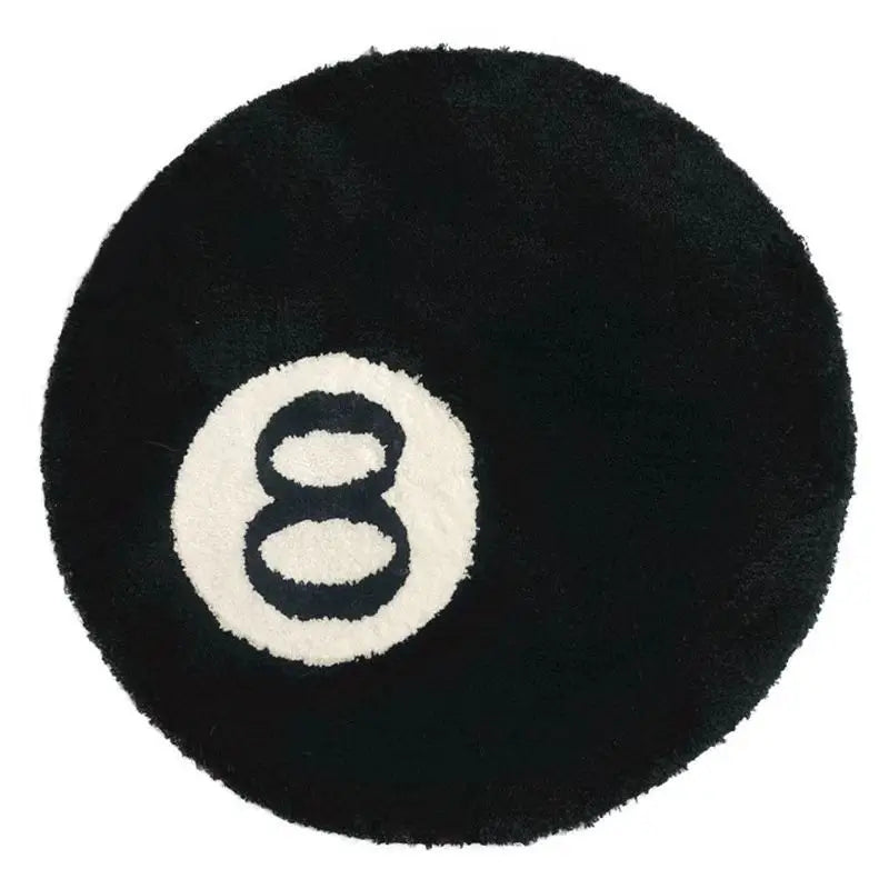 8 Ball modern carpet mat