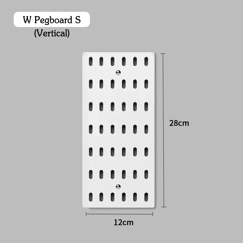 DIY Pegboard Shelf Storage