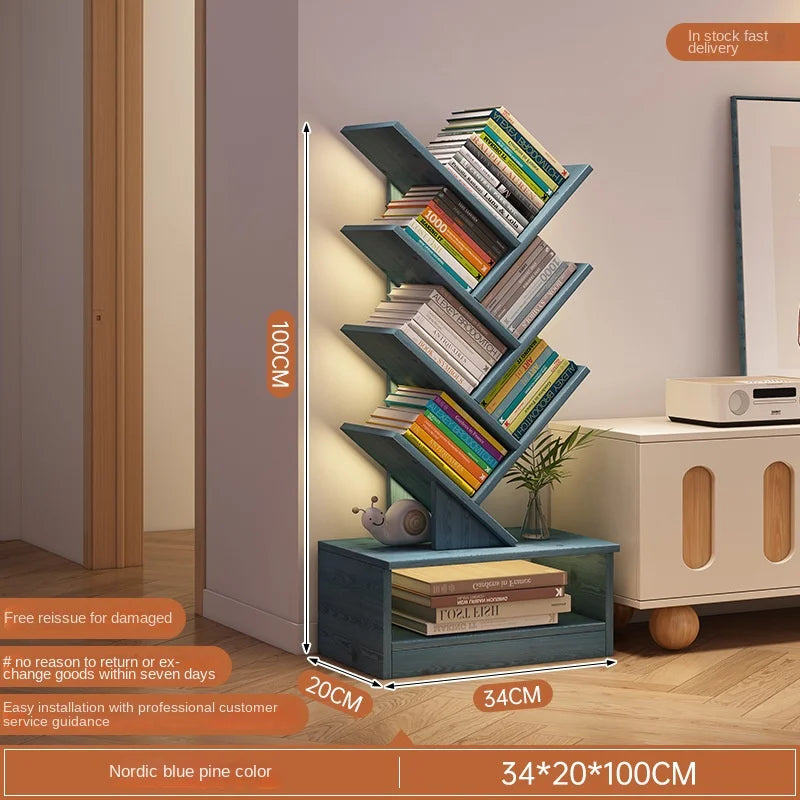 OMGD Simple Tree Small Bookcase