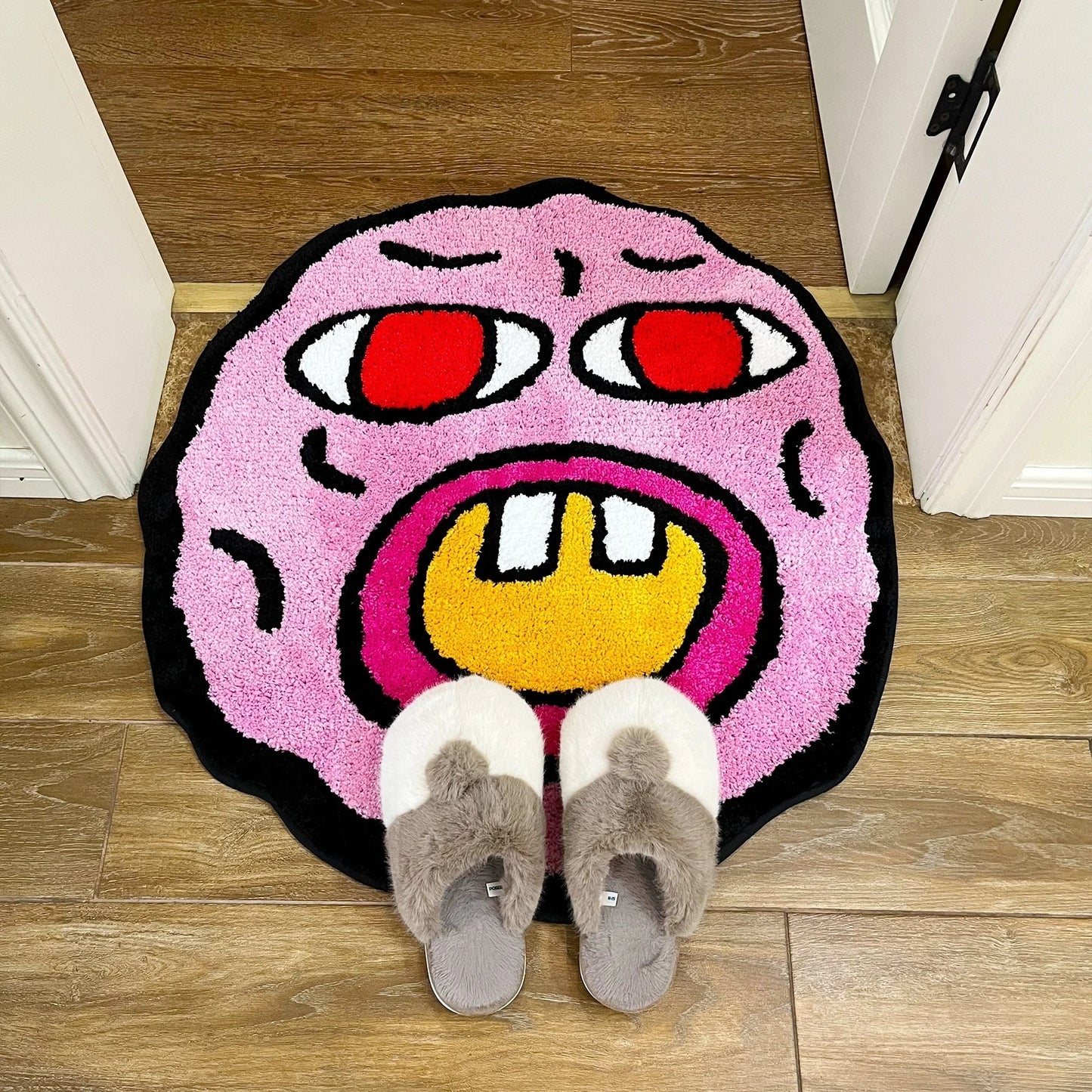 Cherry Bomb Pink Handmade Tufted Rug