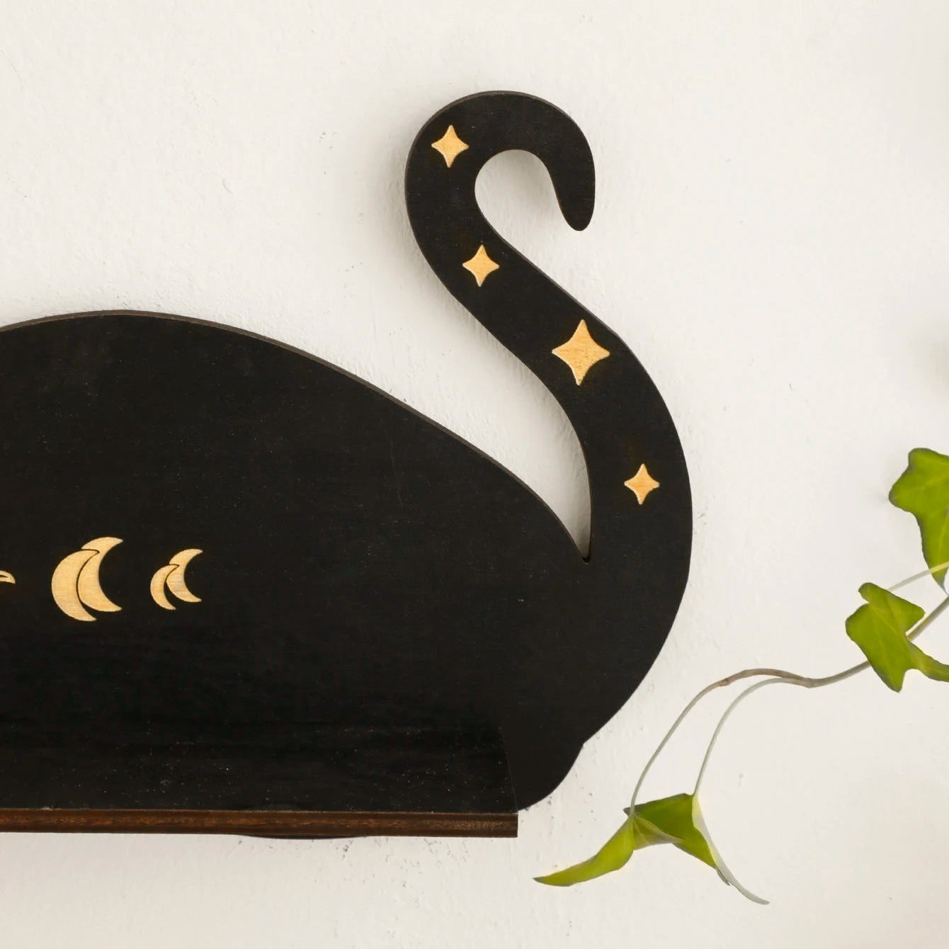 Wooden Cat Floating Shelf