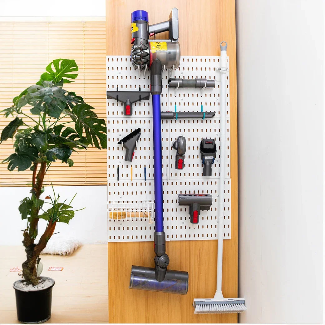 DIY Pegboard Shelf Storage