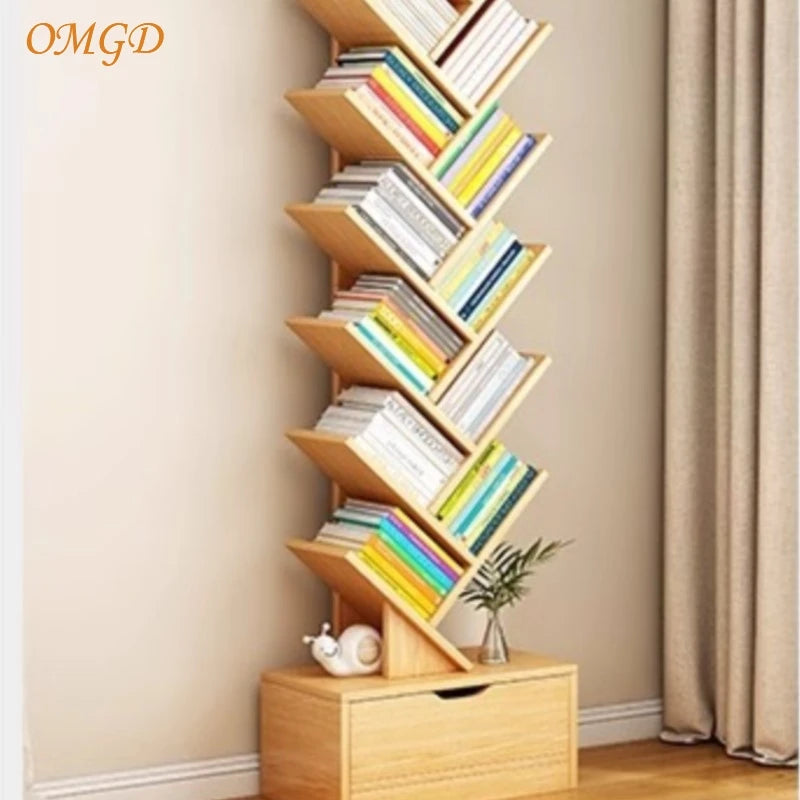 OMGD Simple Tree Small Bookcase