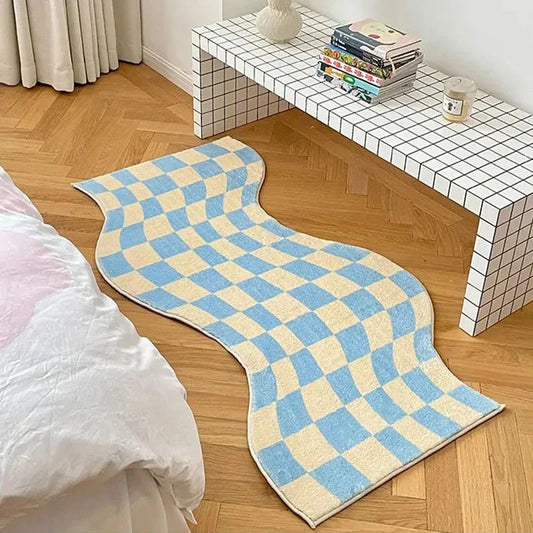 Twisted Plaid Irregular Carpet