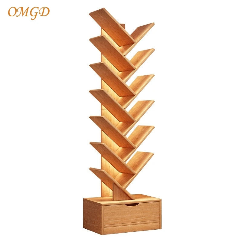 OMGD Simple Tree Small Bookcase